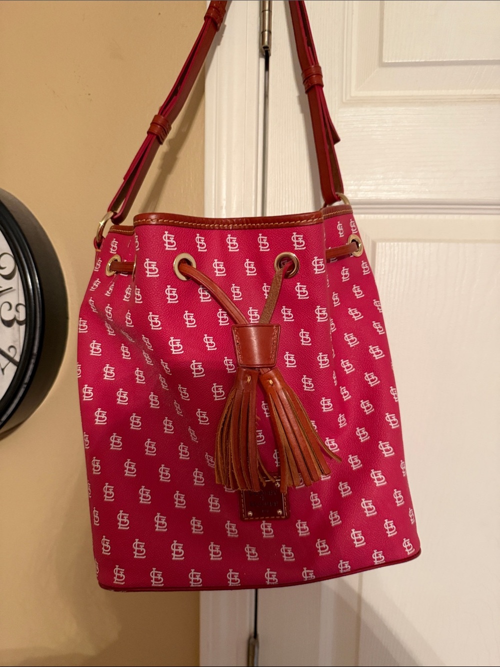 St Louis Cardinals Dooney and Bourke bucket bag